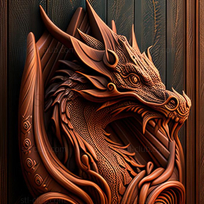 3D model st dragon (STL)